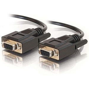 C2G 81364 DB9-kabel F/F, 3 m, zwart