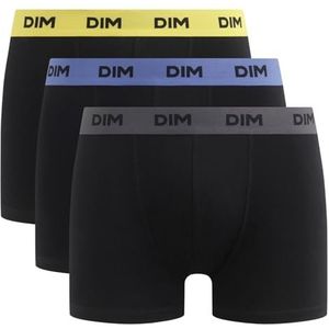 Dim Boxershorts voor heren, mix en kleuren, 3 stuks, Zwart riem geel/blauw/grijs