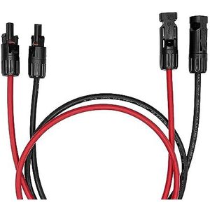 Offgridtec PV-aansluitkabel naar PV-stekker 6 mm² rood/zwart 1,5 m