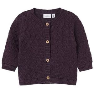 NAME IT Cardigan à manches longues pour fille, Prune, 74