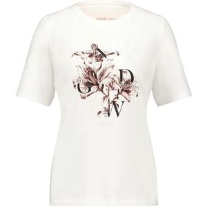 T-shirt à manches 3/4, Imprimé Lily Placement sur le devant, 44