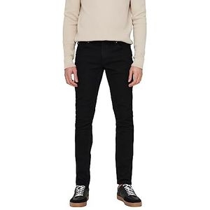 ONLY & SONS ONSLoom Slim Fit Jeans voor heren, zwart, Zwarte jeans