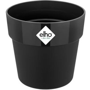 elho B.for Original Mini 9 bloempot rond voor binnen, diameter 9 cm x hoogte 8,5 cm, zwart/zwart