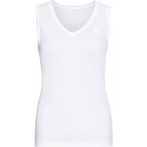 Ondershirt Odlo Women BL Top V-Neck Singlet Active F-Dry Light White