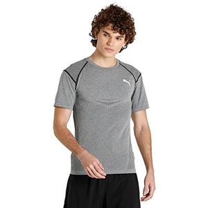 PUMA T-shirt Train Evoknit SS heren overhemd, Puma Zwarte Heather