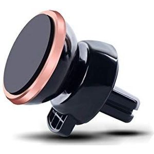 Autoset voor iPhone 11 smartphone (ring van metaal + magnetische autohouder) universeel (roze)