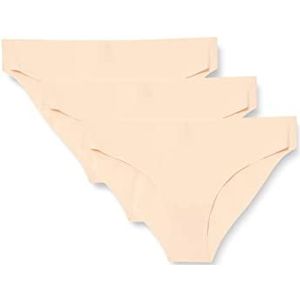 HUGO Triplet Brief C.cut Court dames, Licht Beige