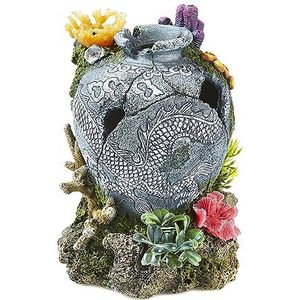 CLASSIC Pot avec plantes/corail T&OL Décoration pour aquarium