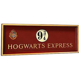 Het Noble Collection Harry Potter-platform 9 3/4-bord – 58 cm – 58 cm hoge kwaliteit hout Hogwarts Express-plaat – officieel gelicentieerde filmset rekwisieten geschenken