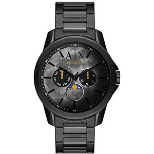 Armani Exchange horloge, zwart., Minimalist