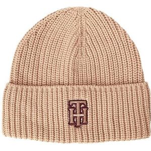 Tommy Hilfiger Feminine Prep Beanie gebreide muts Countryside kaki, Eén maat voor dames, countryside kaki, Eén maat, countryside kaki