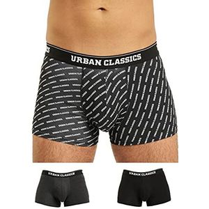 Urban Classics heren ondergoed, Branding Aop/Black/Charcoal