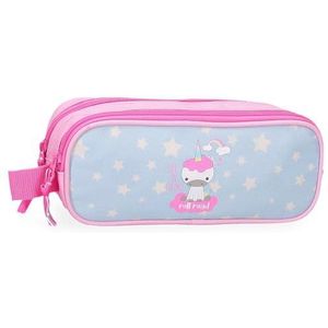 Roll Road I Am a Unicorn Trousse double bleue 23 x 9 x 7 cm Polyester, bleu, Trousse double