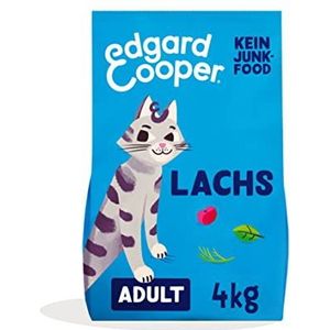 Edgard & Cooper Droogvoer voor katten, graanvrij, voor volwassenen, gesteriliseerd of actief, 4 kg, verse zalm, smakelijke en evenwichtige voeding