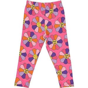 Småfolk Legging Flower pour fille, Rose, 4-5 ans