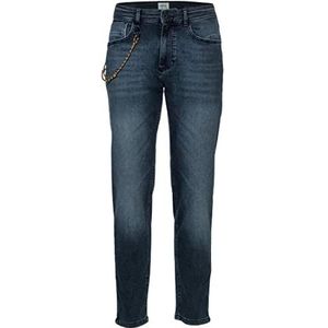 camel active Jeans Homme, Bleu nuit, 32W / 34L