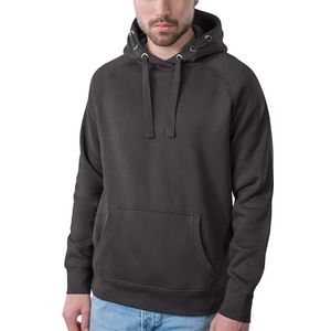 Unisex Premium Raglan Hoodie met capuchon Dark Grey