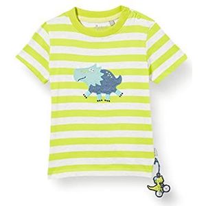 Sigikid Baby jongens T-shirt van biologisch katoen voor kinderen baby jongens, geel/dino