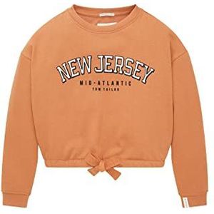 TOM TAILOR Oversized sweatshirt voor meisjes voor kinderen, 28127 - Light Amber Brown