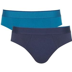 Sloggi Sloggi Men Ever Airy Brief C2p Midi heren, Blauw - Donkere combinatie