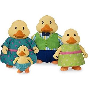 Li'l Woodzeez De Quickquack Duck Family – Bevat 5 onderdelen: 4 miniatuurdierfiguren en een boek (verhaal ""Round-the-Pond Boat Tours"" in het Engels) - Vanaf 3 jaar
