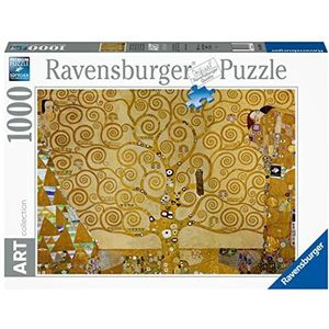 Ravensburger Puzzel met 1000 stukjes, de boom van het leven - Klimt-bord, puzzel Klimt, kunstcollectie, puzzel kunst voor volwassenen en jongens, hoogwaardige print