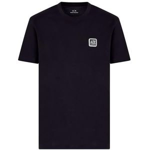 Armani Exchange Bord utilitaire pour homme, durable, éco-cuir, logo en cuir, coupe régulière, bleu, XXL, bleu foncé, XXL
