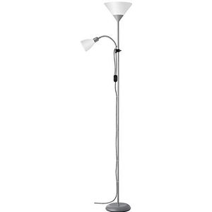 Brilliant SPARI 4 - Staande leeslamp - Wit;Zilver