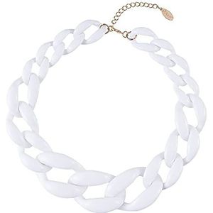 Bocar NK-10510 Choker halsketting voor dames, acryl/draad, Hout Glas Hars Acryl, Geen edelsteen