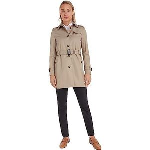 Tommy Hilfiger Heritage Single Breasted trenchcoat voor dames, Medium Taupe, XS