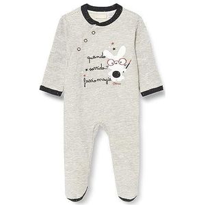 Chicco Katoenen overall met voet, pyjama voor baby's en jongens, baby, jongens, Grijs (758)