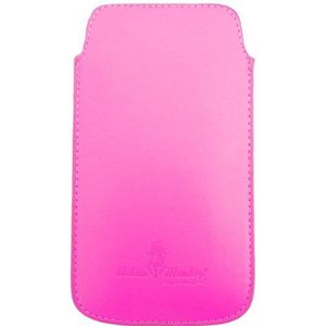 Urban Monkey Hoes voor mobiele telefoon met flap en microvezelvoering voor smartphones tot 5 inch in roze
