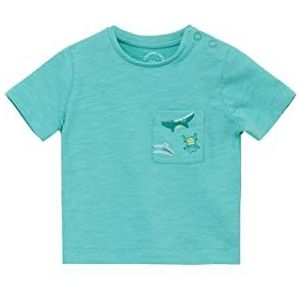 s.Oliver T-shirt, korte mouwen, uniseks, baby, Blauw/Groen