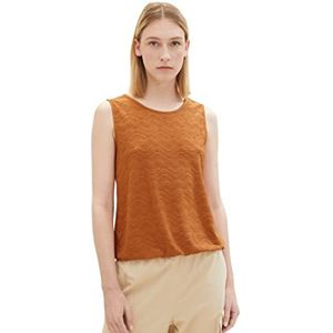 TOM TAILOR 1036793 Tanktop voor dames, 31650 - Terracotta bruin