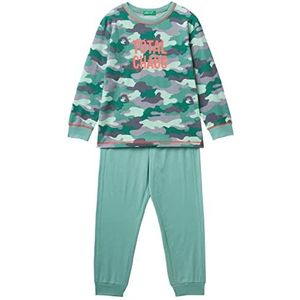 United Colors of Benetton Ensemble de pyjama pour enfants et adolescents, Multicolore : fantaisie et vert 61 h, S
