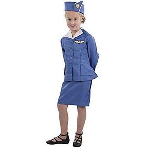 Dress Up America Retro Stewardess Flight aantrekkelijk kostuum unisex, Blauw