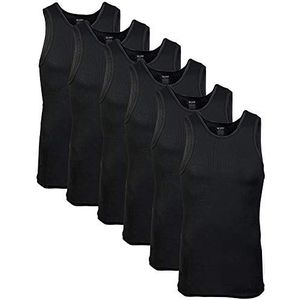 Gildan A-Shirts Tanktop voor heren, zwart (6 stuks)