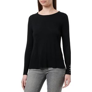 ONLY Onljulie Ls Life Loose O-Neck CC Knt Damestrui, zwart.