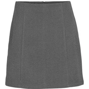 VILA Visallie Hw Short Skirt Visallie Hw korte rok voor dames (1 stuk), Medium grijs mengsel.