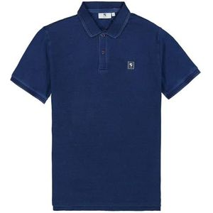 Garcia Regular Fit Polo met Logo Indigo