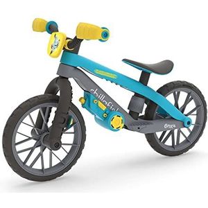 Chillafish BMXie Moto Multigame wiel met echt VROOM geluid en afneembare game-motor met schroevendraaier en kinderveiligheidsschroef - verstelbare zitting - 2 tot 5 jaar - blauw