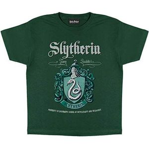 Harry Potter T-shirt met Slytherine-embleem, officieel gelicentieerd product, bijpassende Hogwarts familietops voor kinderen en volwassenen, Serpentard