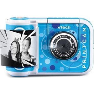VTech Kidizoom Print Cam – Blauw – Kindercamera met Directe Druk – Vanaf 5 Jaar – Versie FR