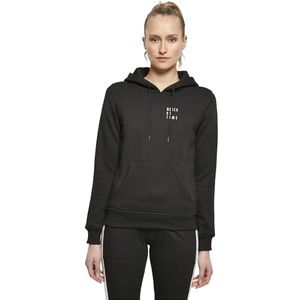 Mister Tee Never On Time Hoodie voor dames, zwart, XXL, zwart., XXL
