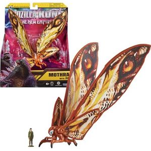 Giochi Preziosi Godzilla Voor Kong The New Empire - Mothra 15 cm beweegbaar, zeer gedetailleerd en accessoires, voor kinderen vanaf 4 jaar, zoals in de film