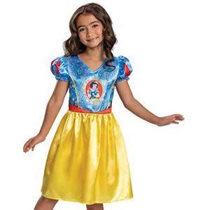 Disney Officieel kostuum voor meisjes, sneeuwwitje, prinses, meisjes, maat S