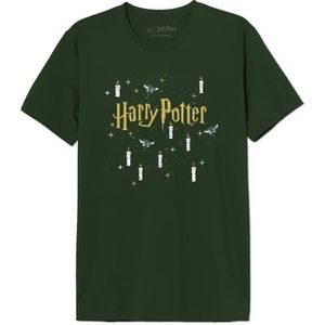 HARRY POTTER Heren T-shirt, Groen, L, Groen