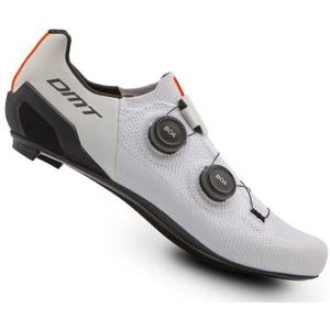 DMT SH10 Chaussures de cyclisme sur route, blanc/noir, 45 EU