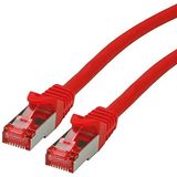 ROLINE Cat6 netwerkkabel Cat6 Component Level netwerkkabel S/FTP Ethernet met RJ45-stekker, 3 m, rood