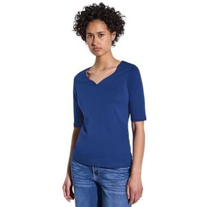 T-shirt avec décolleté en cœur, Dodger Blue, 46